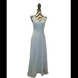 DAVID'S BRIDAL LIGHT BLUE DRESS GOWN SIZE 4